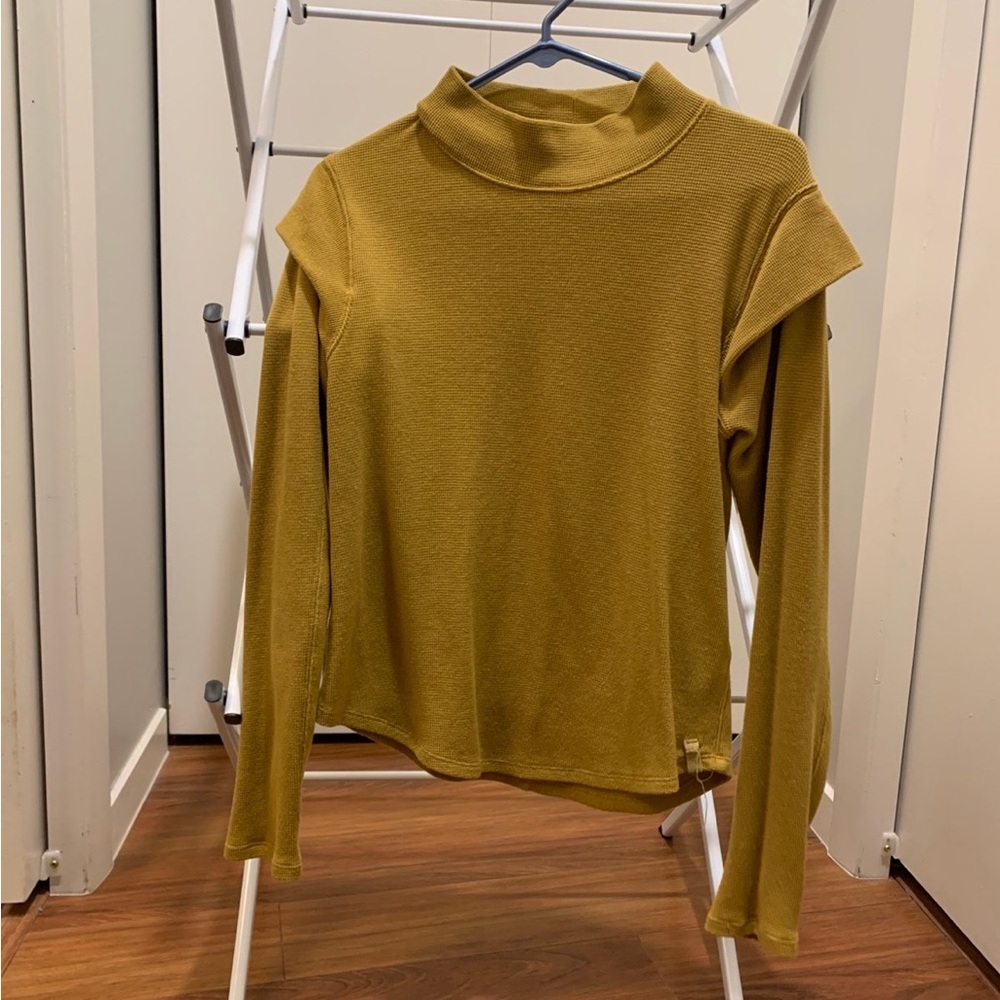 Free People Waffle Knit top